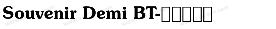 Souvenir Demi BT字体转换